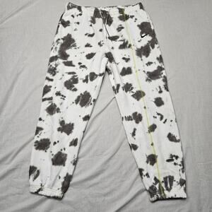 Nike Joggers Women's Standard Fit Mid Rise White Gray DN5018-029 Size 1X